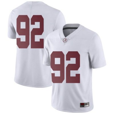 Youth Alabama Crimson Tide #92 Justin Eboigbe White Limited NCAA College Football Jersey 2403MADG0